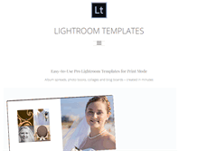 Tablet Screenshot of lightroomtemplates.com
